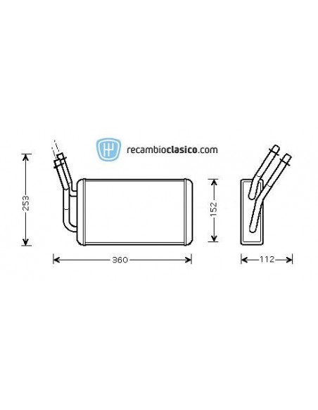 Comprar radiador de calefacción FORD Transit (-AC) 00- online