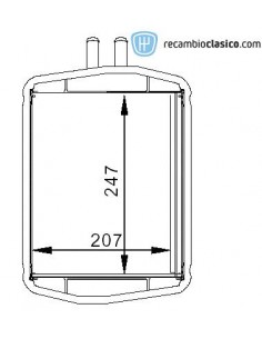 Comprar radiador de calefacción FORD Fiesta IV 1.2/1.3/1.4/1.8D