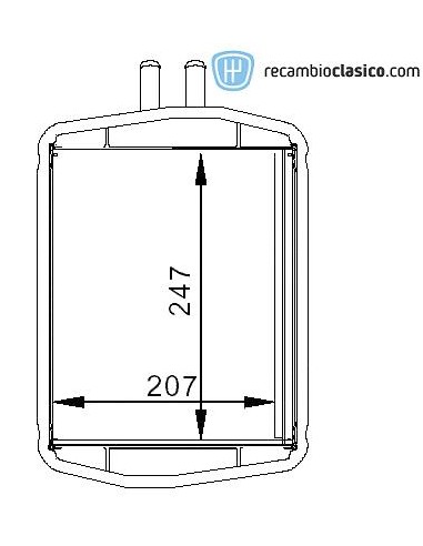 Comprar radiador de calefacción FORD Fiesta IV 1.2/1.3/1.4/1.8D