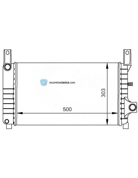 Comprar Radiador refrigeración FORD Fiesta 1.4/1.6/1.8D 89- /