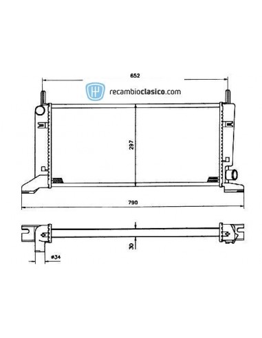 Comprar Radiador refrigeración FORD Escort MK4 1.4/1.6 86 online