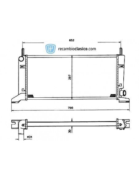 Comprar Radiador refrigeración FORD Escort MK4 1.4/1.6 86 online