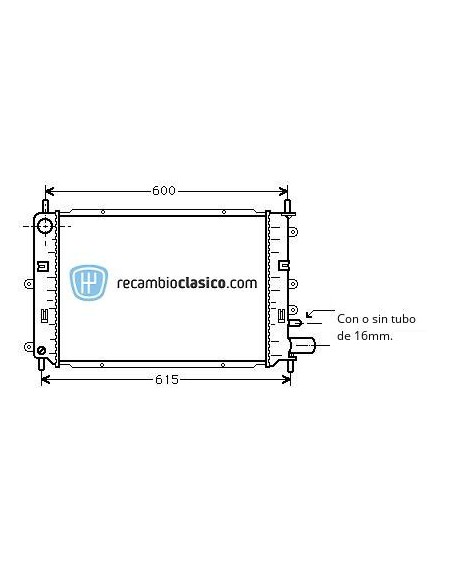 Comprar Radiador refrigeración FORD Escort 1.6i/1.8/2.0/1.8