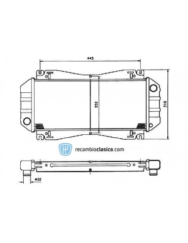 Comprar Radiador refrigeración FORD Fiesta 950/1100 84-89 online