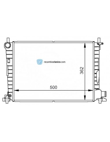 Comprar Radiador refrigeración FORD Fiesta 1.8D 95-03 /