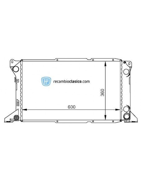 Comprar Radiador refrigeración FORD Transit 2.5 TD 94- online Comprar Radiador refrigeración FORD Transit 2.5 TD 94- online