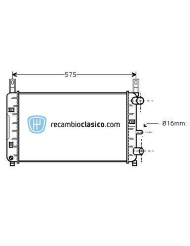 Comprar Radiador refrigeración FORD Fiesta 1.0/1.1/1.3 89-96
