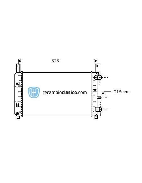 Comprar Radiador refrigeración FORD Fiesta 1.0/1.1/1.3 89-96