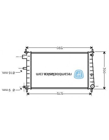 Comprar Radiador refrigeración FORD Fiesta IV 1.2/1.3/1.4 95-02