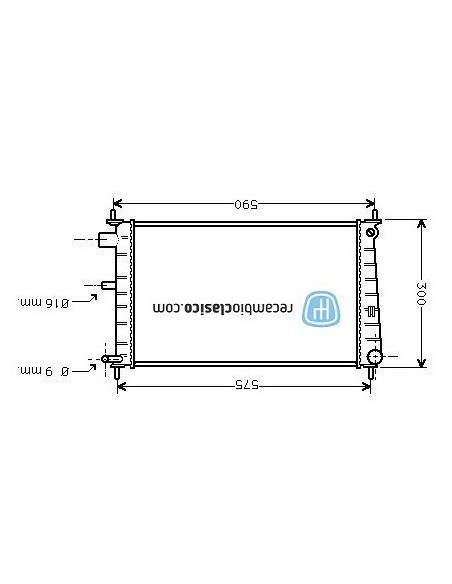 Comprar Radiador refrigeración FORD Fiesta IV 1.2/1.3/1.4 95-02