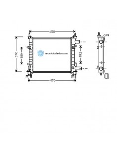 Comprar Radiador refrigeración FORD Ka (RB) 1.3 +AC 96-08 online