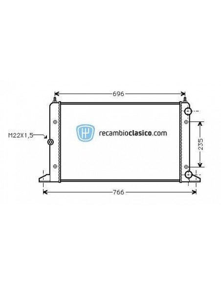 Comprar Radiador refrigeración FORD Galaxy 1.9 TDi 95- online