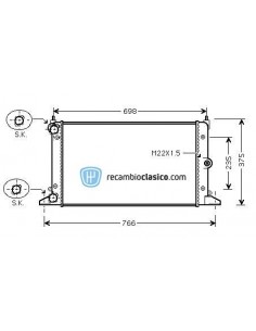 Comprar Radiador refrigeración SEAT ALHAMBRA 96- online