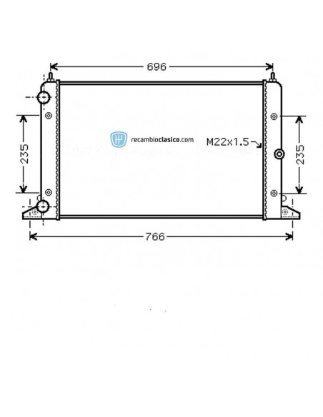 Comprar Radiador refrigeración Radiador SEAT Alhambra 1.8 T