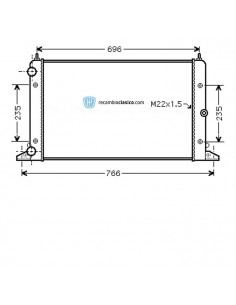 Comprar Radiador refrigeración Radiador VW Sharan 1.8 T 97-10