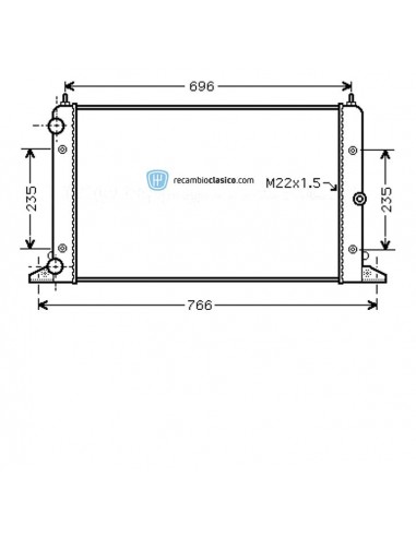 Comprar Radiador refrigeración Radiador VW Sharan 1.8 T 97-10