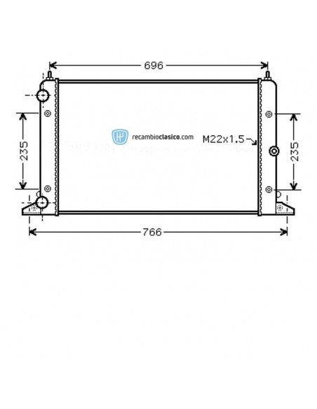 Comprar Radiador refrigeración Radiador VW Sharan 1.8 T 97-10