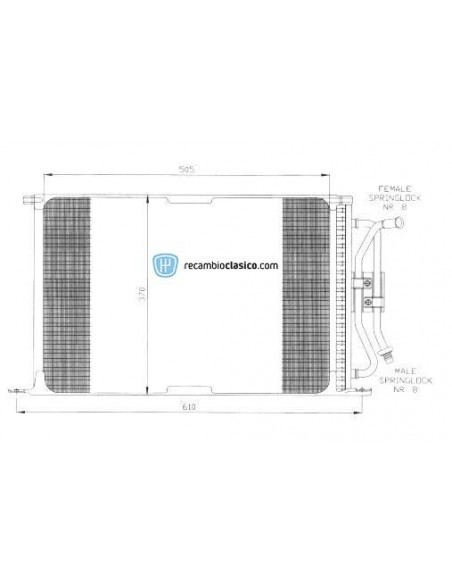 Comprar Condensador aire acondicionado FORD Fiesta IV 95-02 //