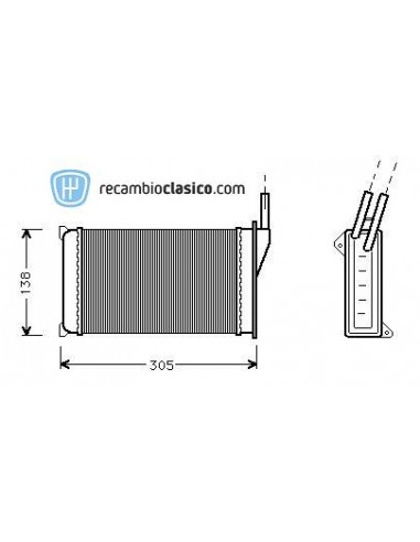 Comprar radiador de calefacción FORD Escort III/IV -90 online