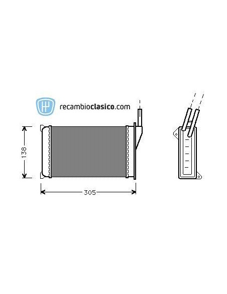 Comprar radiador de calefacción FORD Escort III/IV -90 online