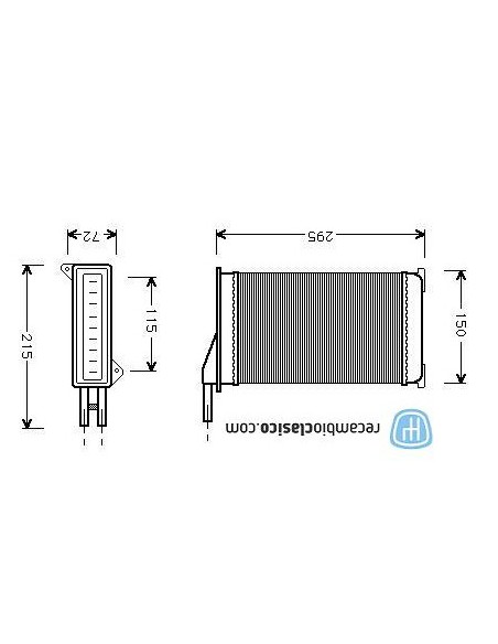 Comprar radiador de calefacción FORD Sierra / Escort V -90
