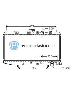 Comprar Radiador refrigeración HONDA Civic 1.5/1.6 AC TOYO 88-