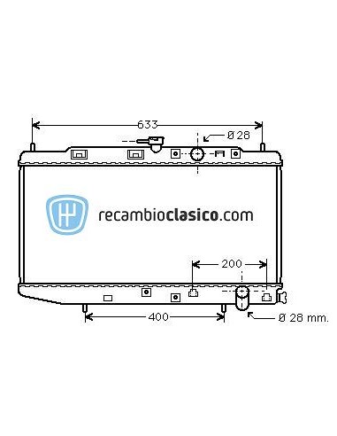 Comprar Radiador refrigeración HONDA Civic 1.5/1.6 AC TOYO 88-