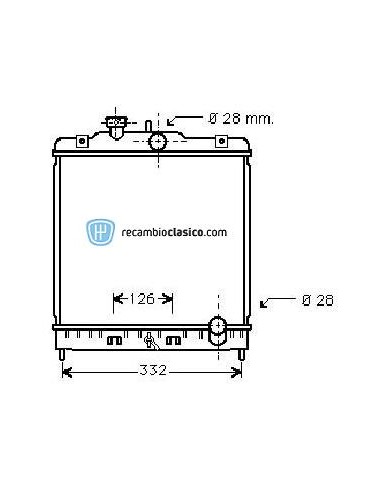 Comprar Radiador refrigeración HONDA Civic 1.3/1.5 Toyo/Denso