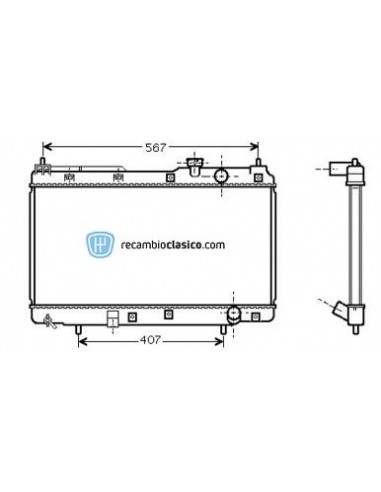 Comprar Radiador refrigeración HONDA CR-V I 2.0 16V 95-99 online