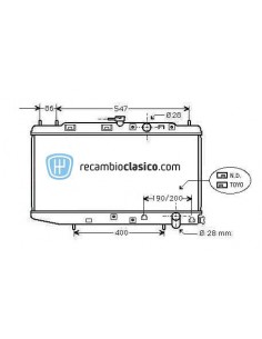 Comprar Radiador refrigeración HONDA Civic IV 1.3/1.4/1.5/1.6