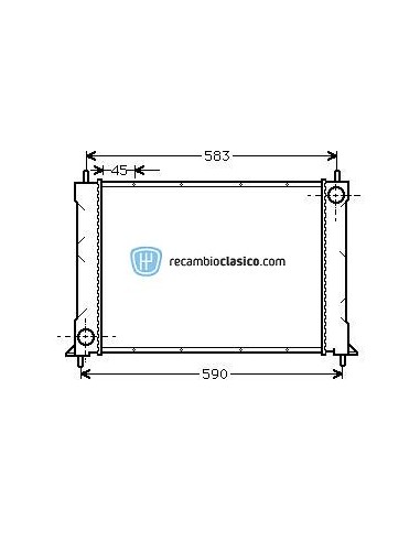 Comprar Radiador refrigeración HONDA CONCERTO 89-95 online