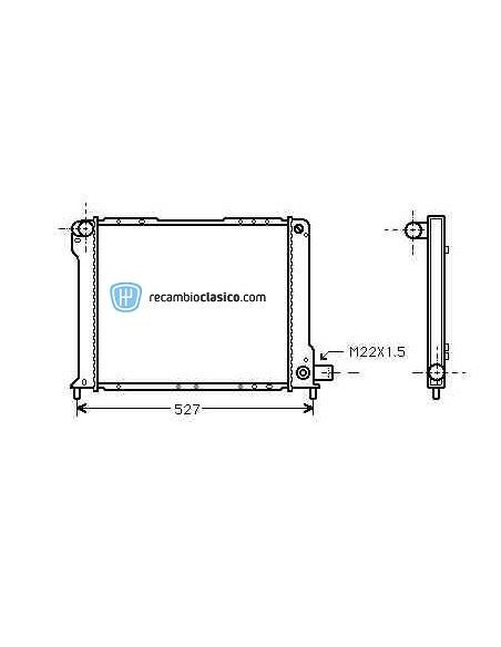 Comprar Radiador refrigeración FIAT Croma 1600/2000 86-92 online
