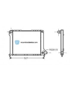 Comprar Radiador refrigeración LANCIA Thema 2000 ie 86-92 online