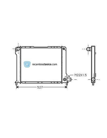 Comprar Radiador refrigeración LANCIA Thema 2000 ie 86-92 online