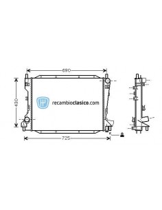 Comprar Radiador refrigeración JAGUAR S-type 2.5/3.0/4.0 99-07