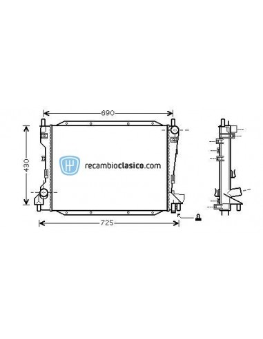 Comprar Radiador refrigeración JAGUAR S-type 2.5/3.0/4.0 99-07