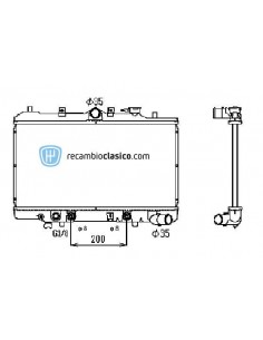 Comprar Radiador refrigeración MAZDA 323 1.6 GTi (AUT) NIPPON