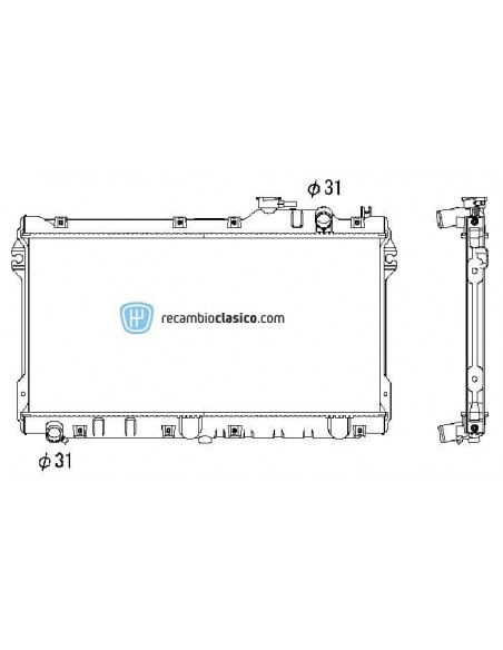 Comprar Radiador refrigeración MAZDA MX5 1.6 / 1.8 89-97 online