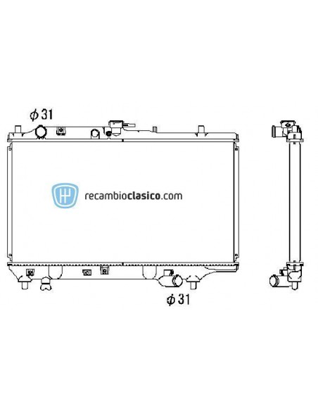 Comprar Radiador refrigeración MAZDA 323 1.6 F 90- online