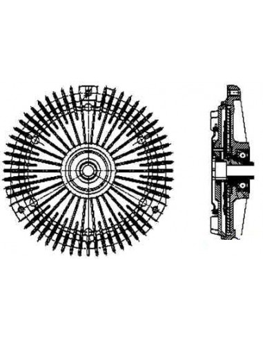 Comprar embrague viscoso de ventilador MERCEDES W140 300 SE 2.8
