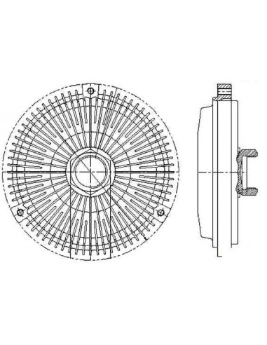 Comprar embrague viscoso de ventilador MERCEDES W202/W210/W124