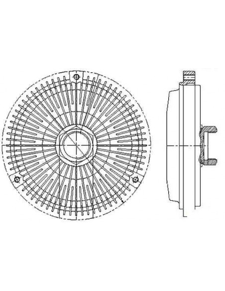 Comprar embrague viscoso de ventilador MERCEDES W202/W210/W124