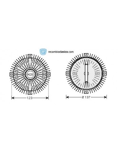 Comprar embrague viscoso de ventilador MERCEDES W202 C