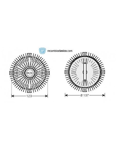 Comprar embrague viscoso de ventilador MERCEDES W202 C