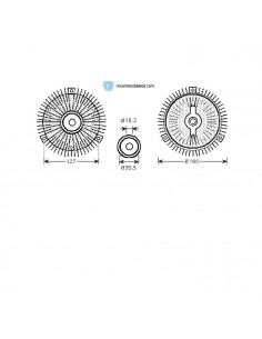 Comprar embrague viscoso de ventilador MERCEDES W124 online
