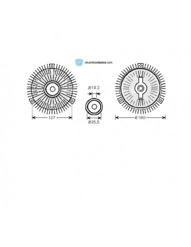Comprar embrague viscoso de ventilador MERCEDES W124 online