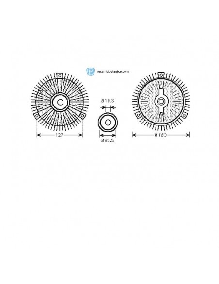 Comprar embrague viscoso de ventilador MERCEDES W124 online