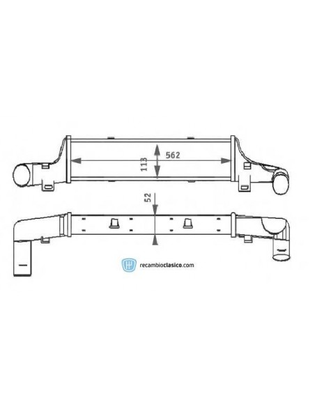 Comprar Intercooler MERCEDES W210 300 Turbo D 96-99 online