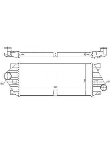 Comprar Intercooler MERCEDES (W163) ML 270 CDI/320 98-05 online