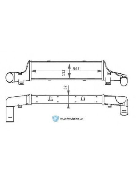 Comprar Intercooler MERCEDES W210 300 Turbo D 96-99 online